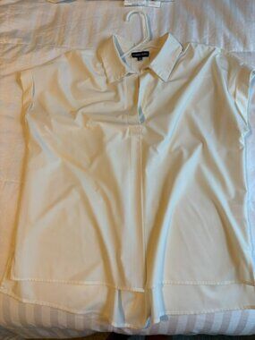 white oversized dress shirt